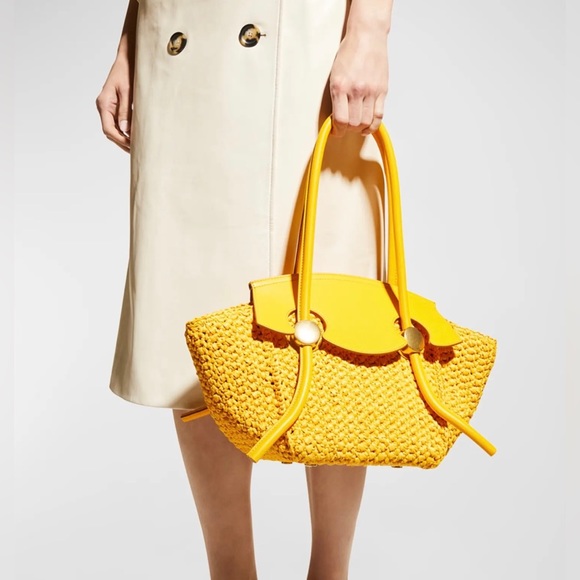 Proenza Schouler tote bag, raffia and calf leather NWT - Picture 2 of 8